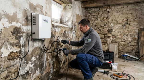 Solutions novatrices d'ISOSEC pour l'humidité des murs